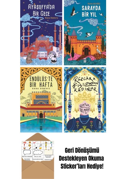 Rana Demiriz 4 Kitap Seti + Okuma Sticker'ları