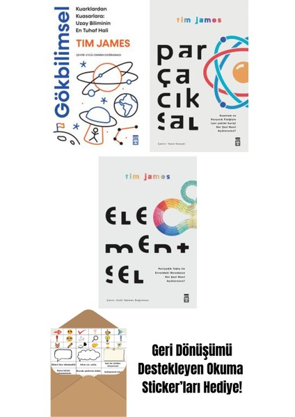 Tim James 3 Kitap Seti + Okuma Sticker'ları