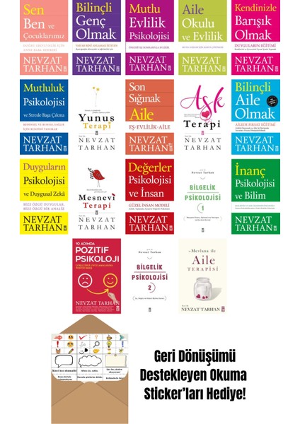 Nevzat Tarhan 18 Kitap Seti + Okuma Sticker'ları