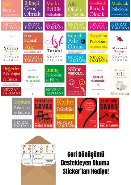 Nevzat Tarhan 23 Kitap Seti + Okuma Sticker'ları