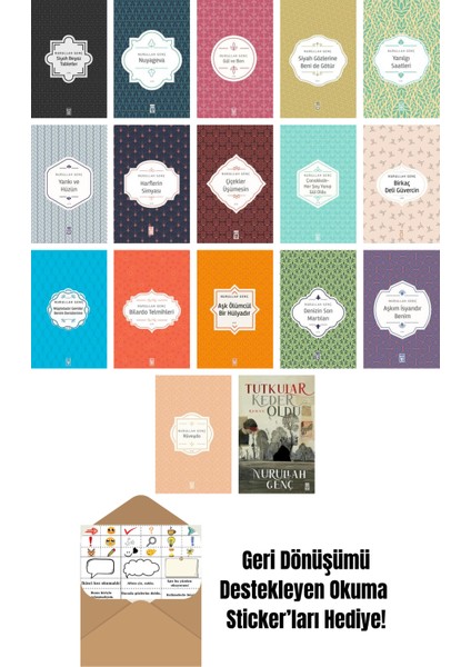 Nurullah Genç 17 Kitap Seti + Okuma Sticker'ları