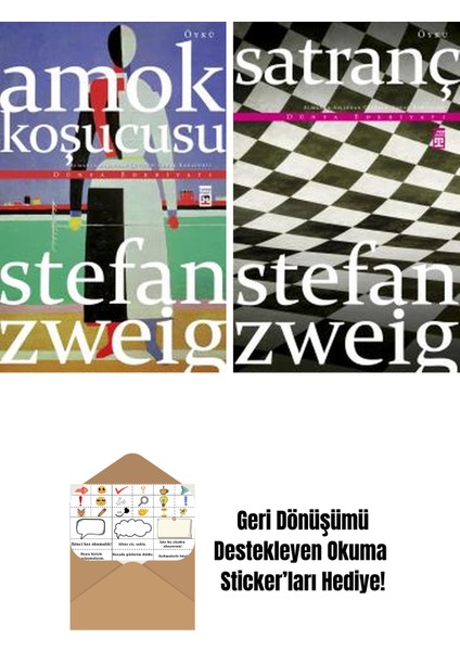 Stefan Zweig 2 Kitap Seti + Okuma Sticker'ları