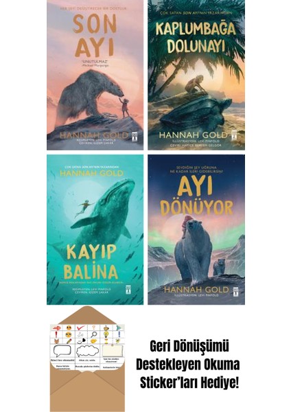 Hannah Gold 4 Kitap Seti + Okuma Sticker'ları