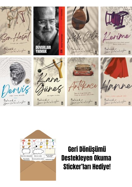 Bahadır Yenişehirlioğlu 8 Kitap Seti + Okuma Sticker'ları