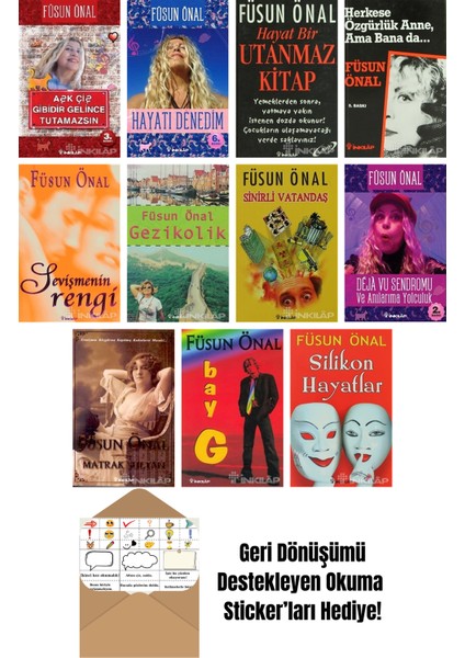 Füsun Önal 11 Kitap Seti + Okuma Sticker'ları