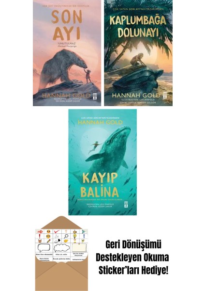 Hannah Gold 3 Kitap Seti + Okuma Sticker'ları