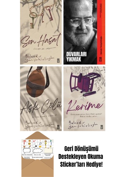 Bahadır Yenişehirlioğlu 4 Kitap Seti + Okuma Sticker'ları
