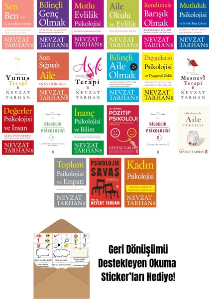 Nevzat Tarhan 21 Kitap Seti + Okuma Sticker'ları