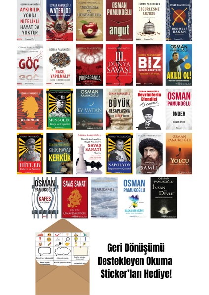 Osman Pamukoğlu 29 Kitap Seti + Okuma Sticker'ları