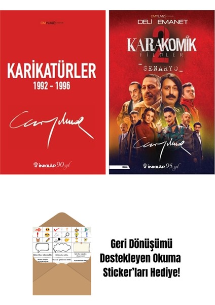 Cem Yılmaz Budan 2 Kitap Seti + Okuma Sticker'ları