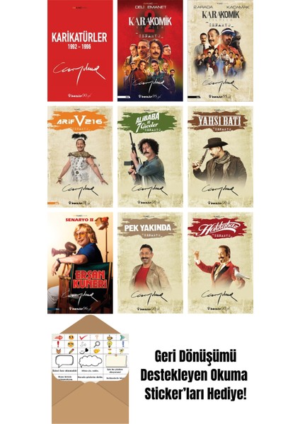 Cem Yılmaz Budan 9 Kitap Seti + Okuma Sticker'ları