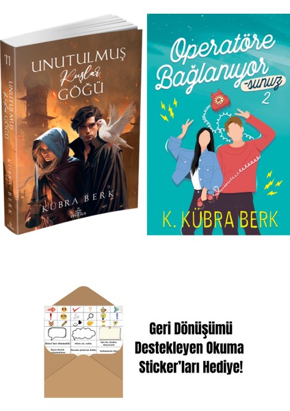 K. Kübra Berk 2 Kitap Seti + Okuma Sticker'ları