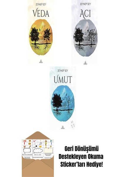 Zeynep Sey 3 Kitap Seti + Okuma Sticker'ları