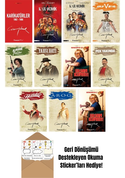 Cem Yılmaz Budan 11 Kitap Seti + Okuma Sticker'ları