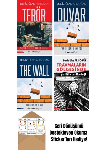 Deniz Ülke Arıboğan 4 Kitap Seti + Okuma Sticker'ları