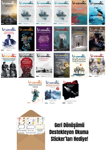 21 Kitap Seti + Okuma Sticker'ları - Zülfü Livaneli