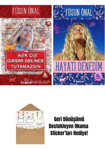 Füsun Önal 2 Kitap Seti + Okuma Sticker'ları