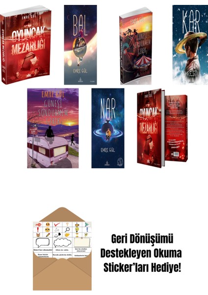 Emre Gül 7 Kitap Seti + Okuma Sticker'ları