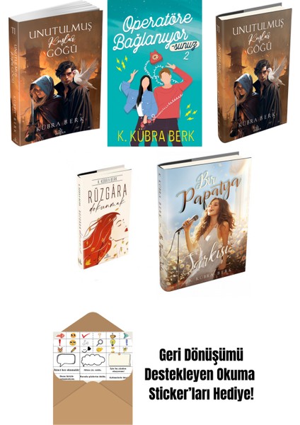K. Kübra Berk 5 Kitap Seti + Okuma Sticker'ları