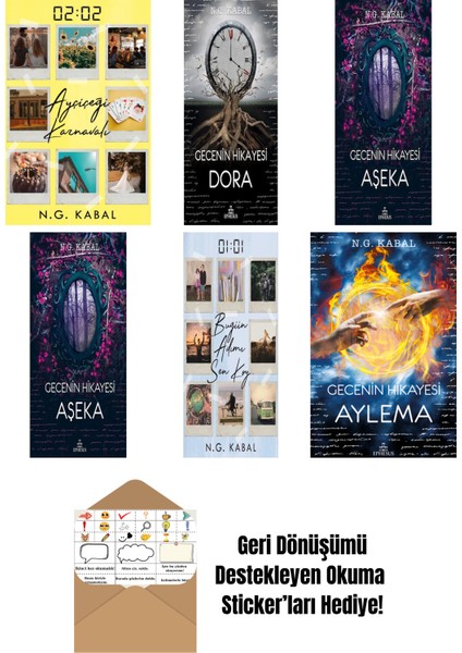 N. G. Kabal 6 Kitap Seti + Okuma Sticker'ları