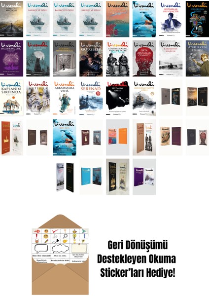 36 Kitap Seti + Okuma Sticker'ları - Zülfü Livaneli