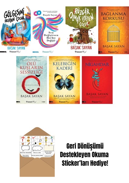 Başak Sayan 7 Kitap Seti + Okuma Sticker'ları