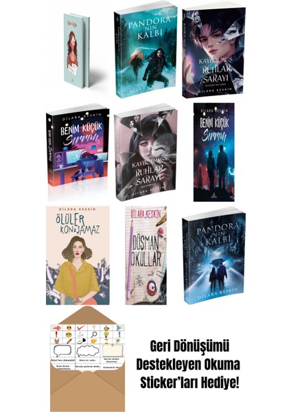 Dilara Keskin 9 Kitap Seti + Okuma Sticker'ları