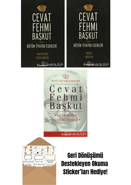 Cevat Fehmi Başkut 3 Kitap Seti + Okuma Sticker'ları