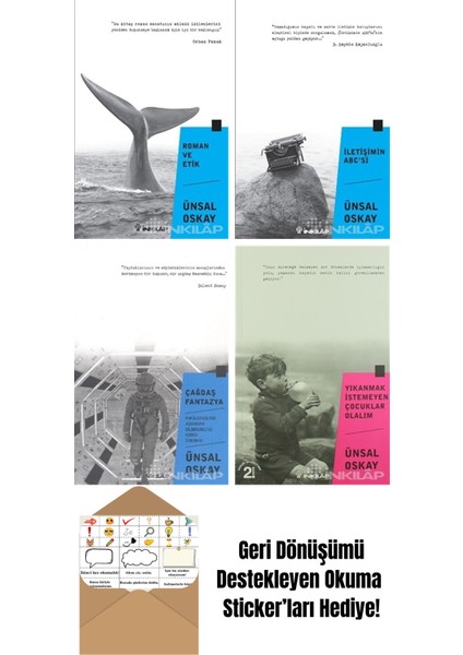 Ünsal Oskay 4 Kitap Seti + Okuma Sticker'ları