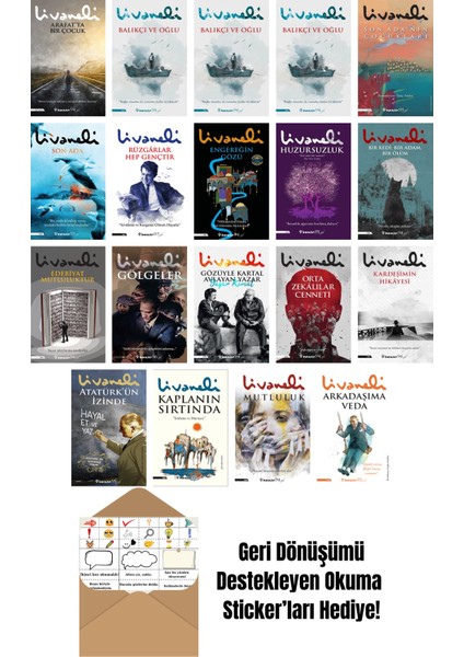 19 Kitap Seti + Okuma Sticker'ları - Zülfü Livaneli