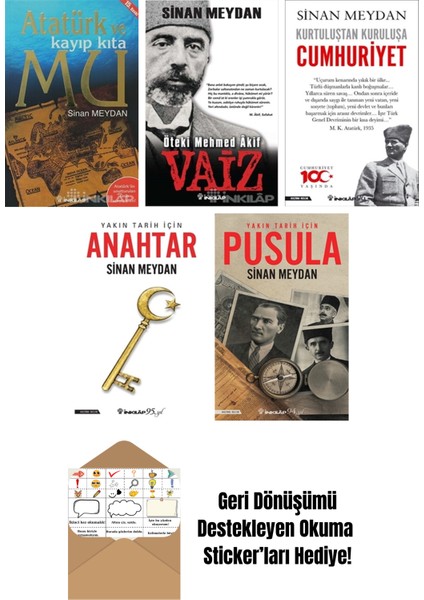 Sinan Meydan 5 Kitap Seti + Okuma Sticker'ları