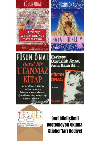 Füsun Önal 4 Kitap Seti + Okuma Sticker'ları