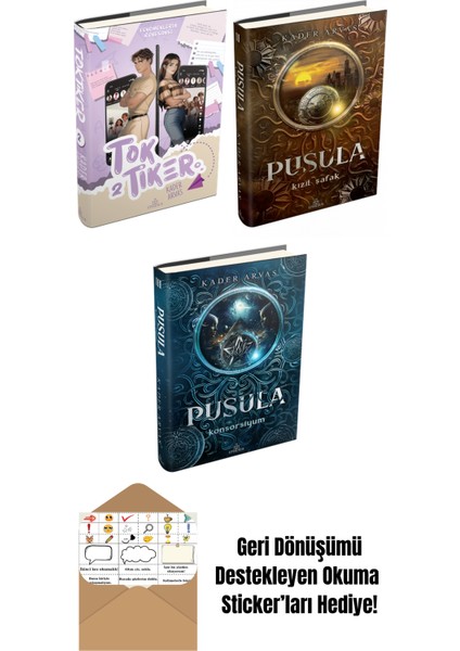 Kader Arvas 3 Kitap Seti + Okuma Sticker'ları