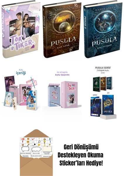 Kader Arvas 6 Kitap Seti + Okuma Sticker'ları
