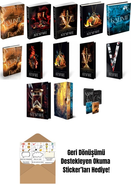 Ceren Melek 13 Kitap Seti + Okuma Sticker'ları