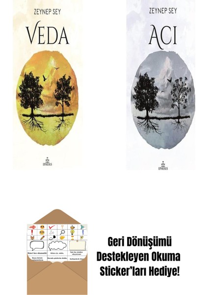 Zeynep Sey 2 Kitap Seti + Okuma Sticker'ları