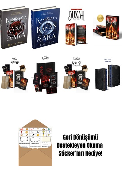 Hazel Noya 8 Kitap Seti + Okuma Sticker'ları