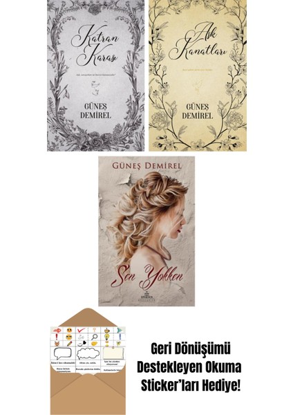 Güneş Demirel 3 Kitap Seti + Okuma Sticker'ları