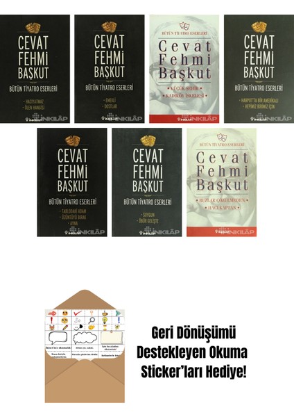 Cevat Fehmi Başkut 7 Kitap Seti + Okuma Sticker'ları
