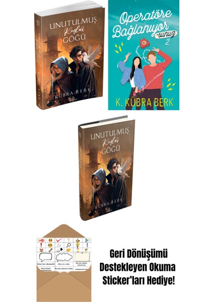 K. Kübra Berk 3 Kitap Seti + Okuma Sticker'ları