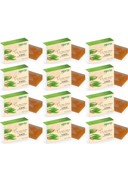 El Yapımı Doğal Sabun 150GR Çay Ağacı (12 Li Set)