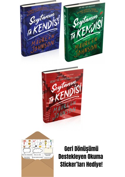 Maureen Johnson 3 Kitap Seti + Okuma Sticker'ları