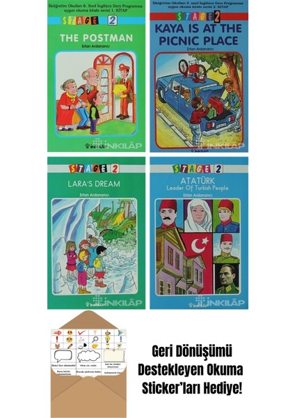 Ertan Ardanancı 4 Kitap Seti + Okuma Sticker'ları