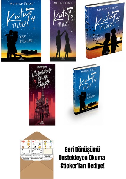 Mehtap Fırat 5 Kitap Seti + Okuma Sticker'ları