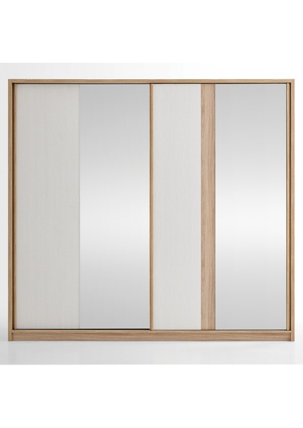 Perge Sürgü Kapaklı Gardırop 243 cm