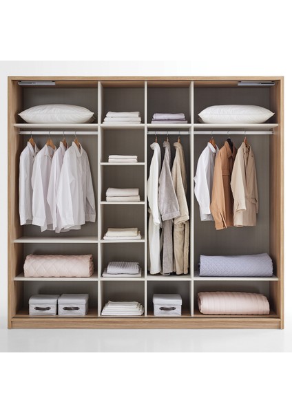 Perge Sürgü Kapaklı Gardırop 243 cm fiyatları