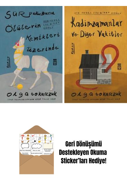 Olga Tokarczuk 2 Kitap Seti + Okuma Sticker'ları