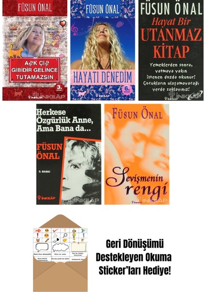 Füsun Önal 5 Kitap Seti + Okuma Sticker'ları