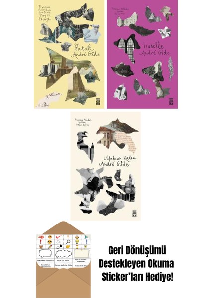 André Gide 3 Kitap Seti + Okuma Sticker'ları