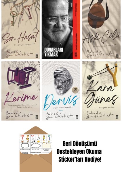 Bahadır Yenişehirlioğlu 6 Kitap Seti + Okuma Sticker'ları